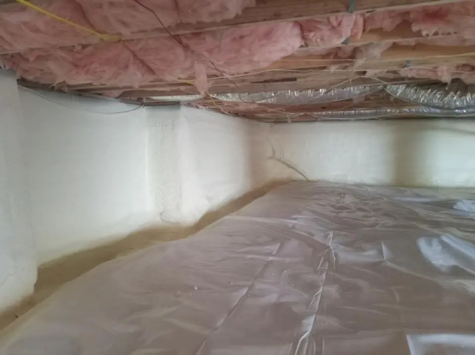 Crawl space encapsulation with closed-cell spray foam for Roof Waterproofing in Lake Station